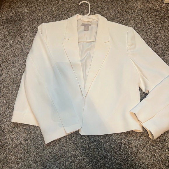 H&M White Cropped blazer - Picture 3 of 7